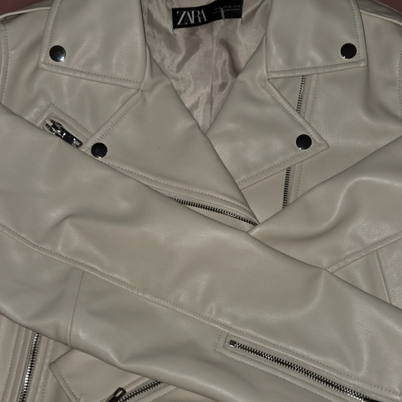 Zara NWOTs Faux Leather Moto Jacket - Picture 10 of 11